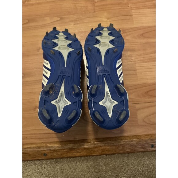 Adidas Men's Baseball Cleats AdiTUFF Size 11.5 Royal Blue - Picture 15 of 16